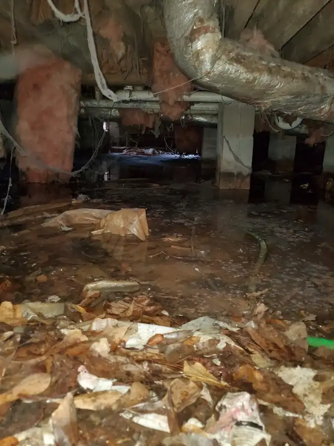 Crawl space flood assessment for Commercial Water Damage Restoration in Rio Linda