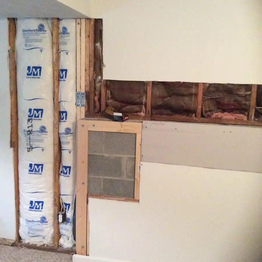 Wall insulation replacement during Contents Cleaning & Restoration in Rio Linda